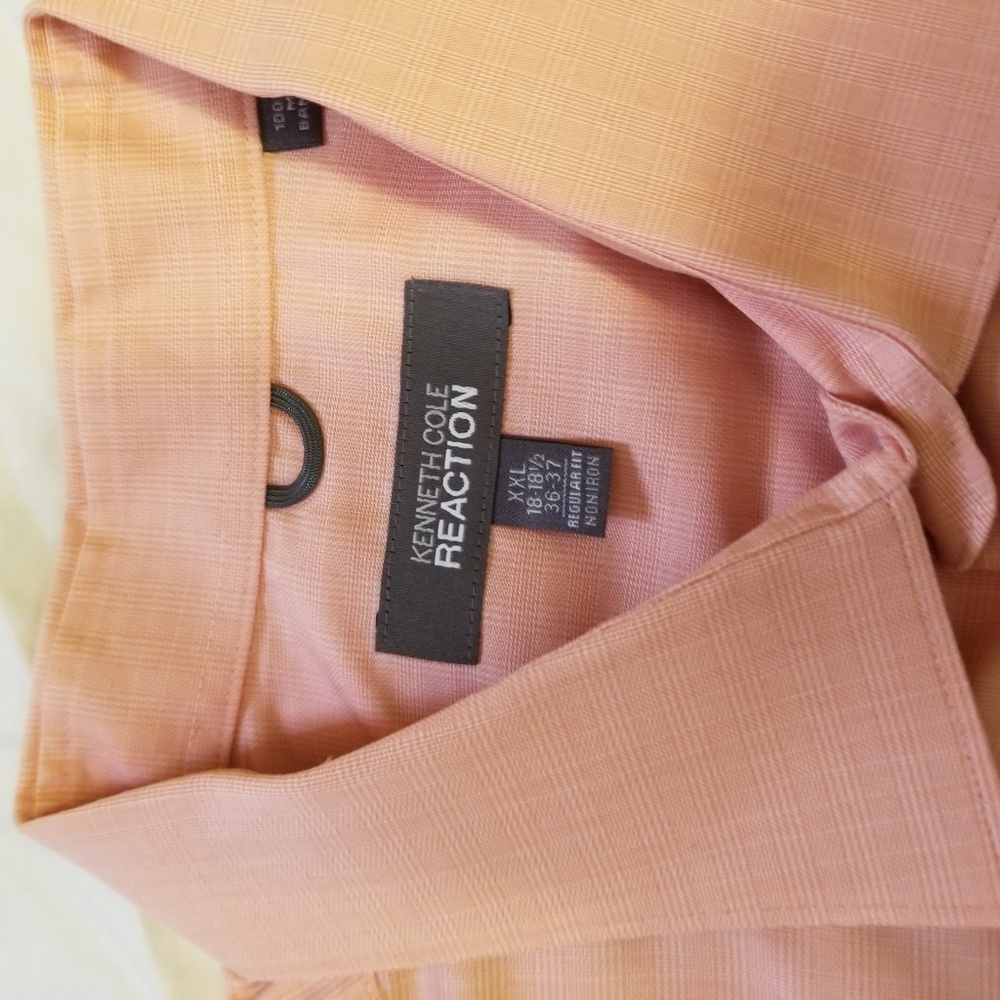 Kenneth Cole Peach Dress Shirt 2XL